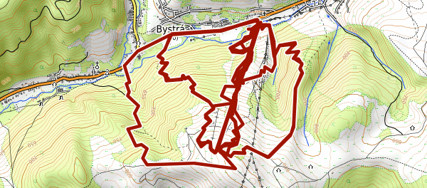 Mapa trasy MÝTO SKI BIKE PARK