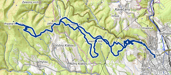 Mapa trasy Chata Lajoška