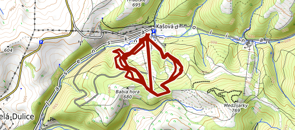 Mapa trasy Bike Park Jasenska